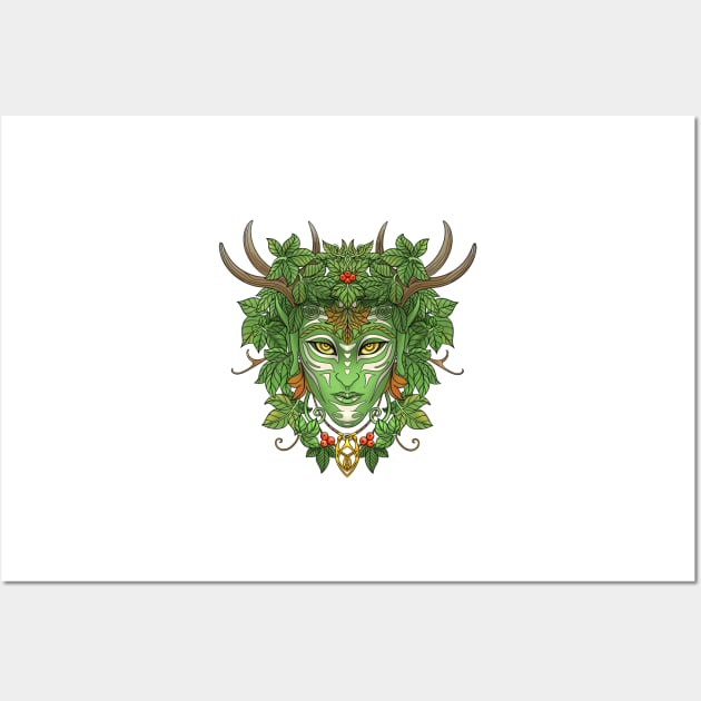 Green Man Wall Art by Hareguizer